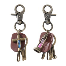 Steampunk Hourglass Keychain